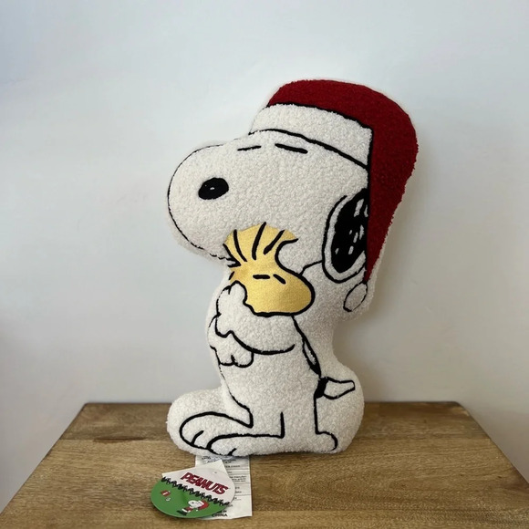 Peanuts Snoopy Holiday Throw Pillow NWT - Picture 1 of 5